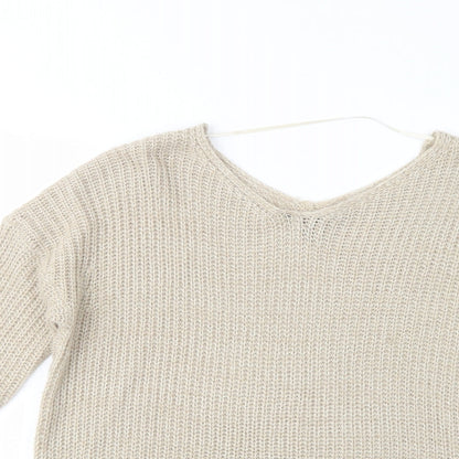 Womens UK Size 12 Atmosphere Beige Pullover Jumper