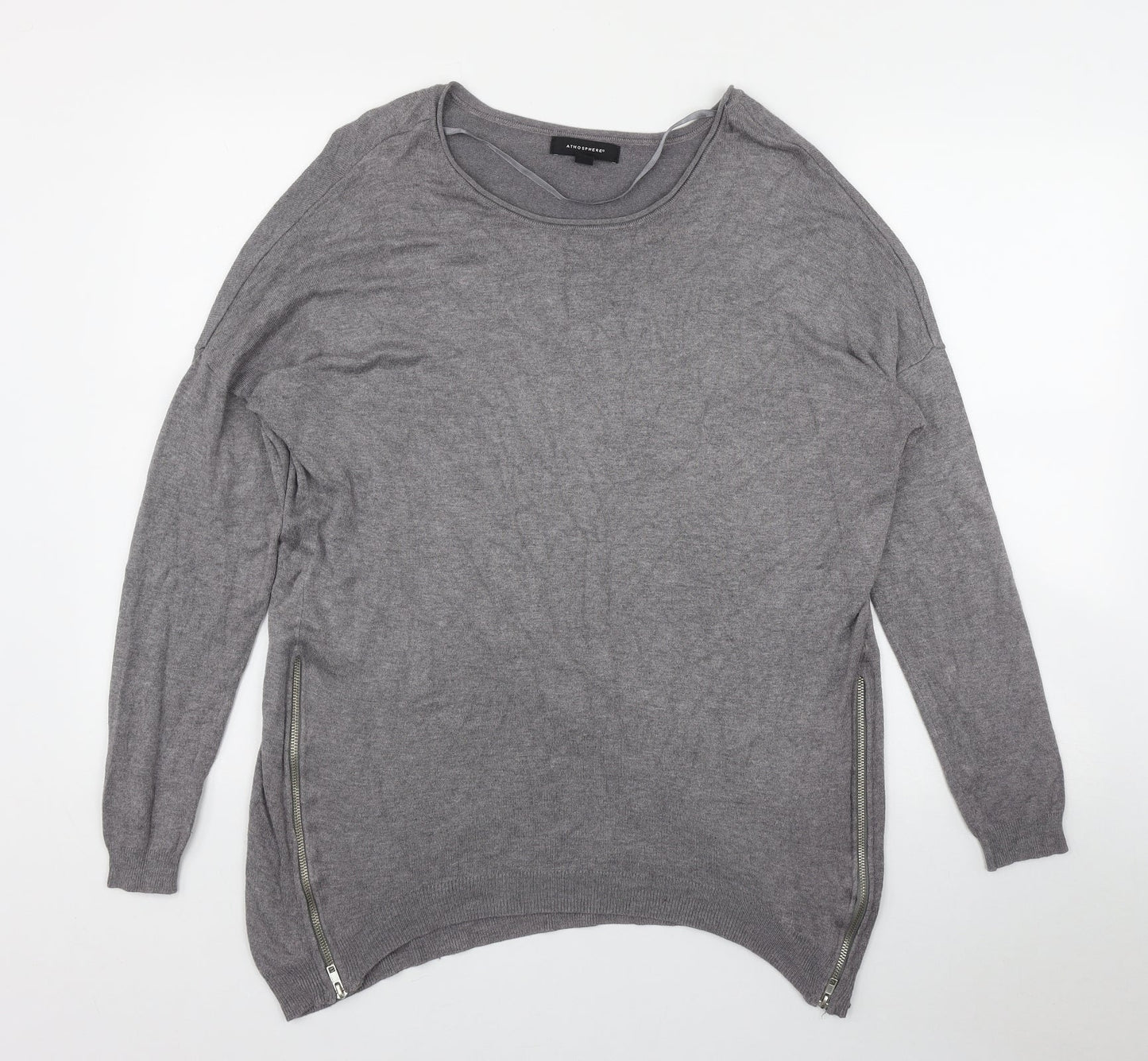 Womens UK Size 14 Atmosphere Grey Pullover Jumper