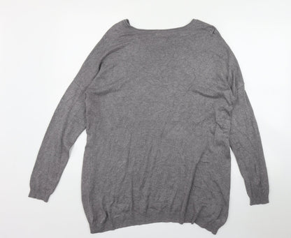 Womens UK Size 14 Atmosphere Grey Pullover Jumper