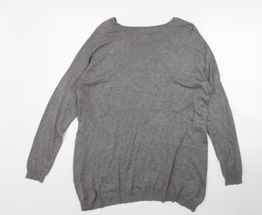 Womens UK Size 14 Atmosphere Grey Pullover Jumper