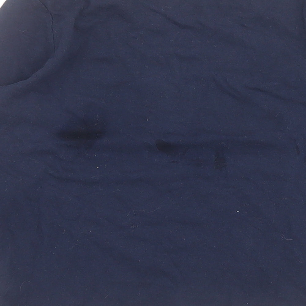 Gap Boys Blue  100% Cotton Pullover Polo Size 4-5 Years Round Neck Pullover - Cassette tape