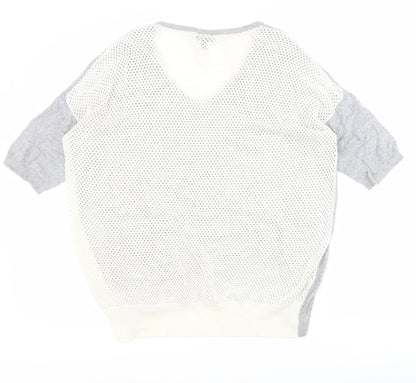 Womens UK Size 12 Topshop Grey Pullover Jumper
