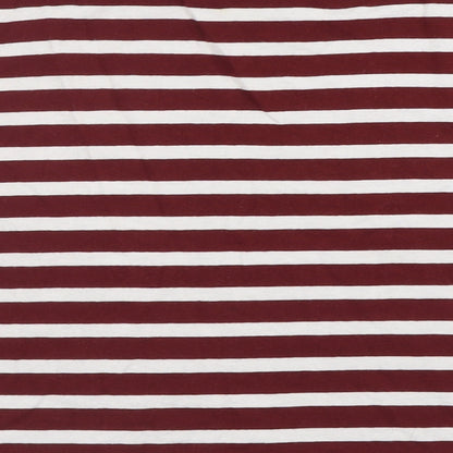 Womens UK Size XS Topshop Red Cropped T-Shirt