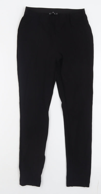 Womens UK Size S Dunnes Stores Regular Fit Capri Black Trousers