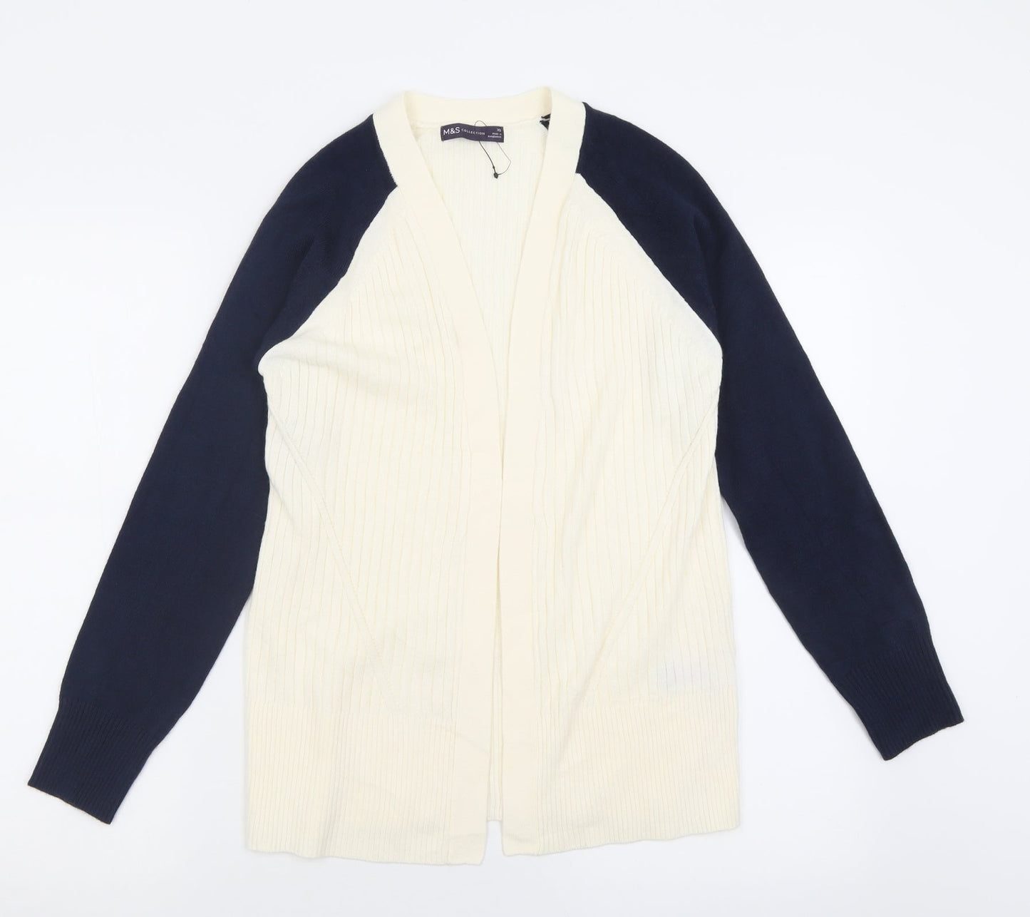 Womens UK Size XS Marks and Spencer Ivory Cardigan Jumper