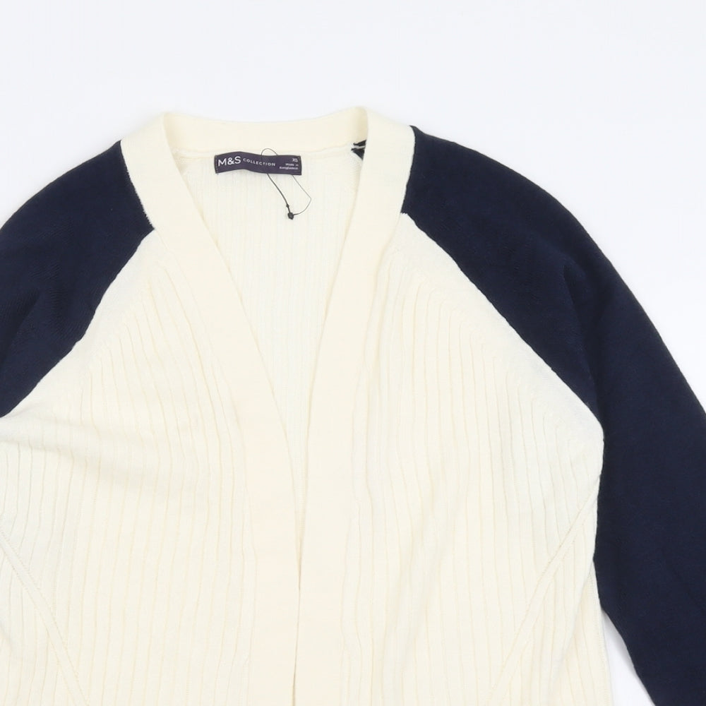 Womens UK Size XS Marks and Spencer Ivory Cardigan Jumper