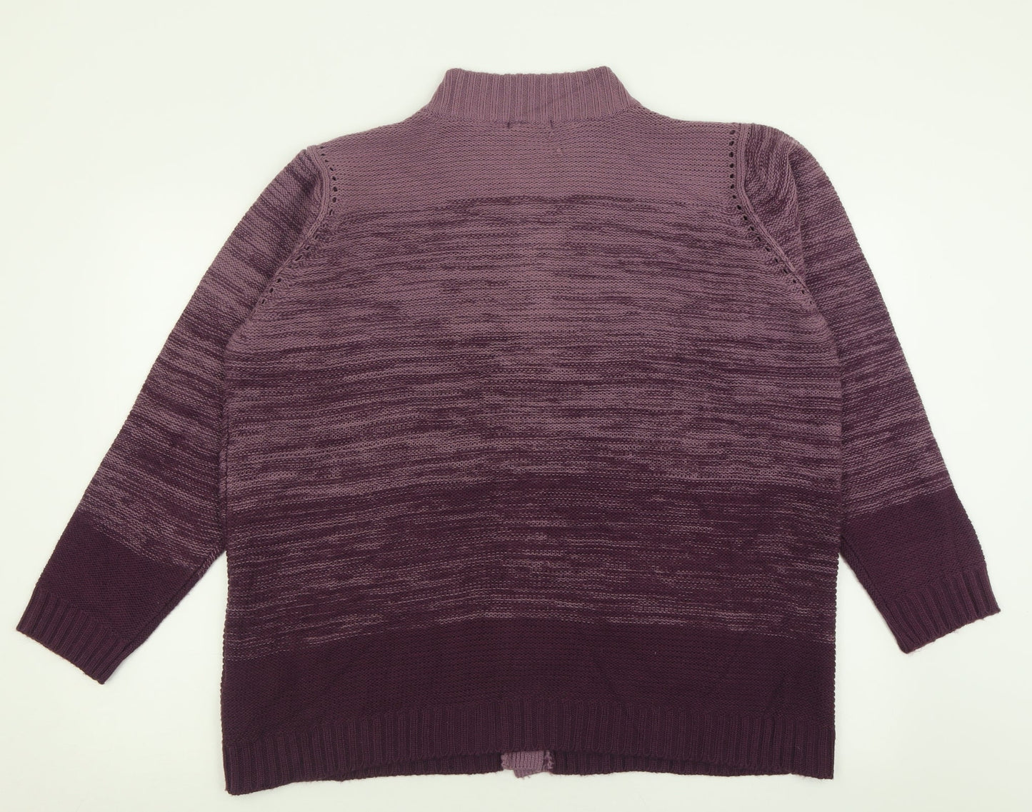 Womens UK Size XL BM Purple Cardigan Jumper