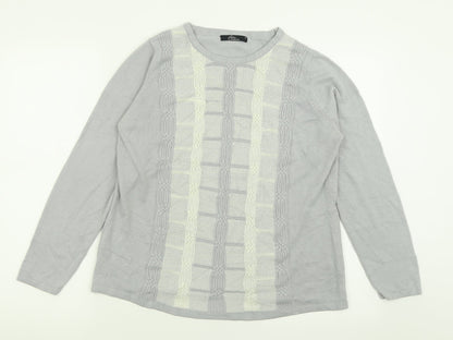 Womens UK Size M BM collection Grey Pullover Jumper