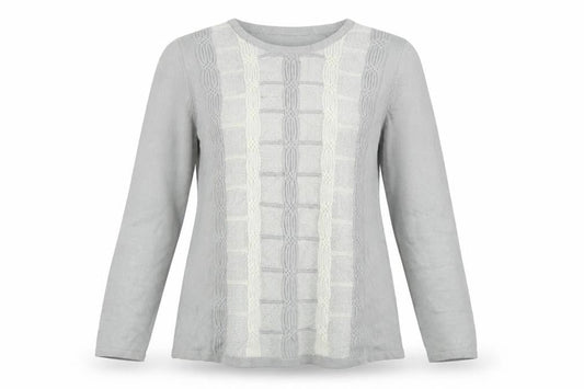 Womens UK Size M BM collection Grey Pullover Jumper