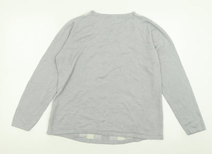 Womens UK Size M BM collection Grey Pullover Jumper