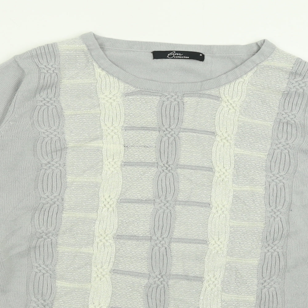 Womens UK Size M BM collection Grey Pullover Jumper