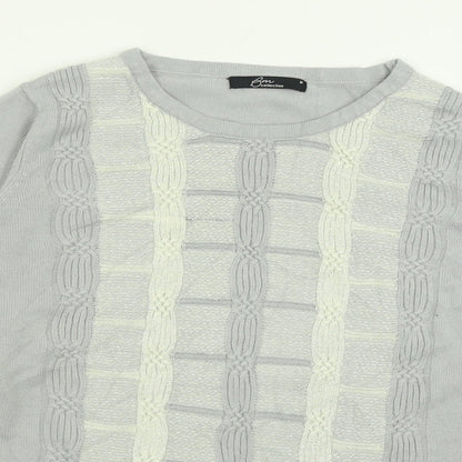 Womens UK Size M BM collection Grey Pullover Jumper