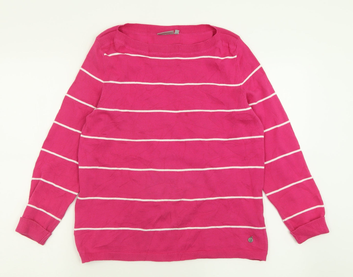 Womens UK Size S FRANSA Pink Pullover Jumper
