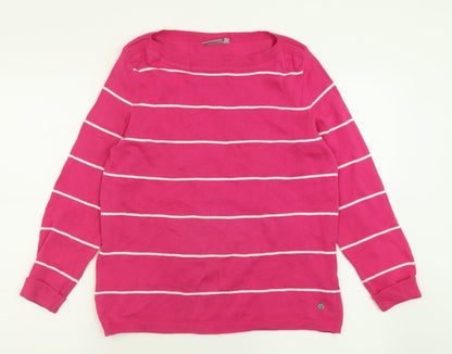 Womens UK Size S FRANSA Pink Pullover Jumper