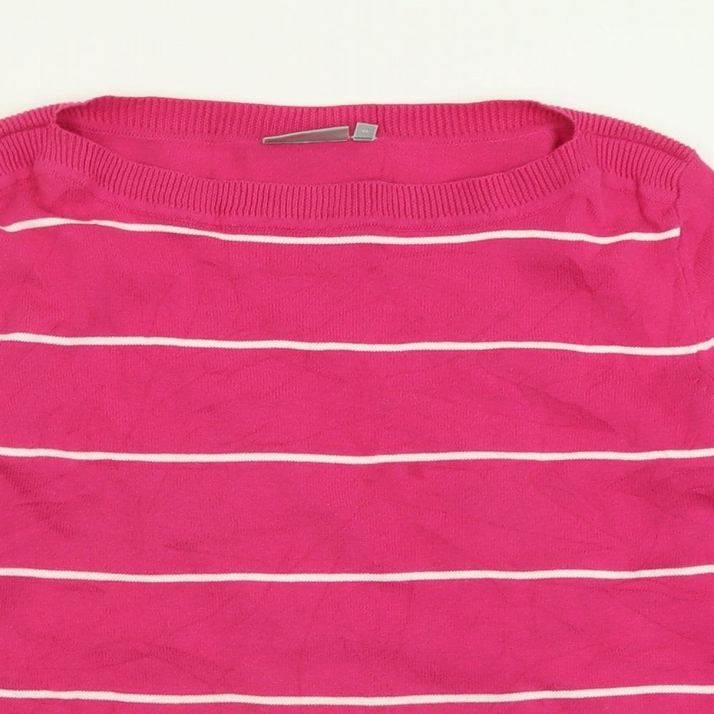 Womens UK Size S FRANSA Pink Pullover Jumper