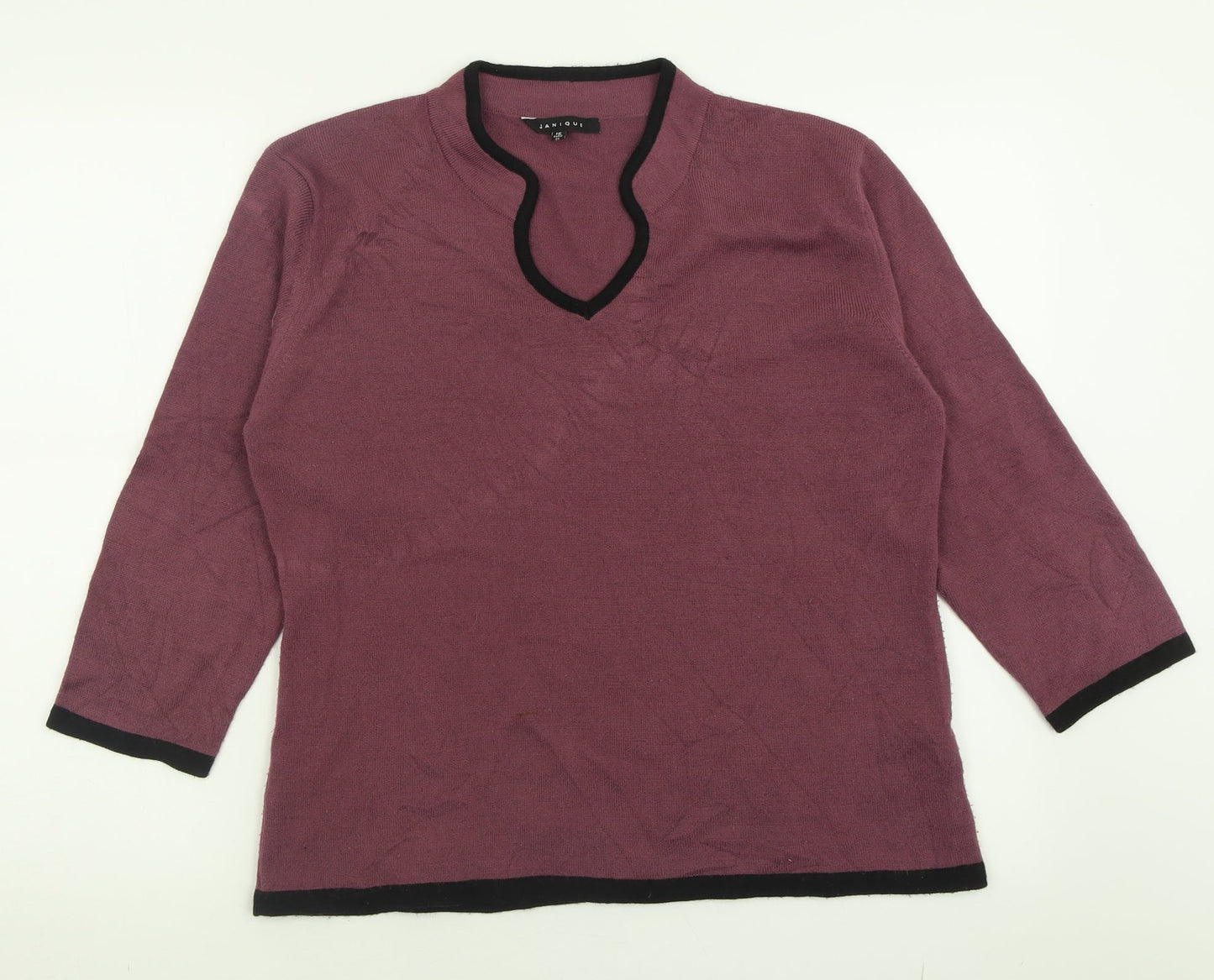 Womens UK Size 16 Janique Purple Pullover Jumper