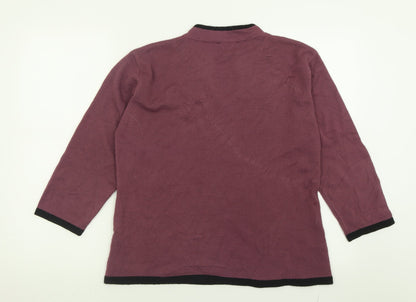 Womens UK Size 16 Janique Purple Pullover Jumper
