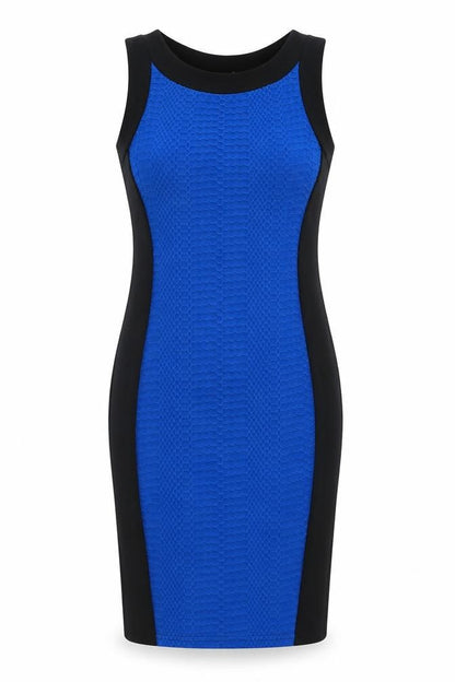 Internacionale Womens Blue  Polyester Bodycon  Size 10  Crew Neck Pullover
