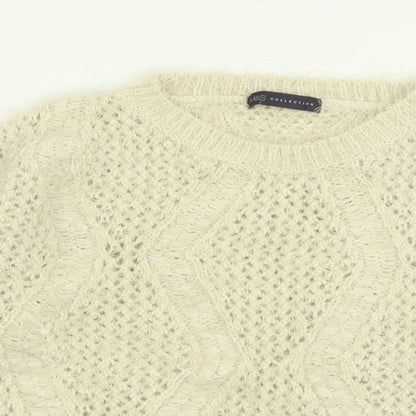 Womens UK Size 12 Marks and Spencer Ivory Pullover Jumper