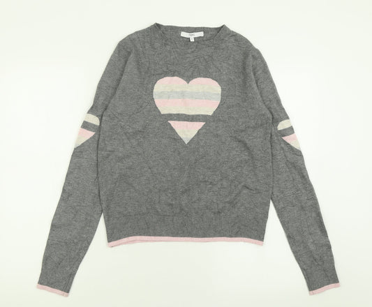 Womens UK Size XS NEXT Grey Pullover Jumper