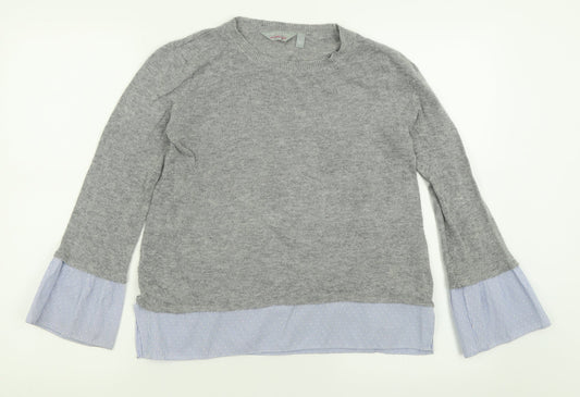 Womens UK Size 8 Dorothy Perkins Grey Pullover Jumper