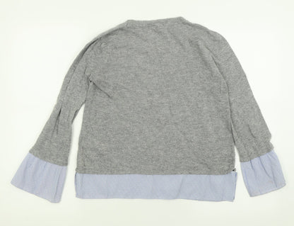 Womens UK Size 8 Dorothy Perkins Grey Pullover Jumper
