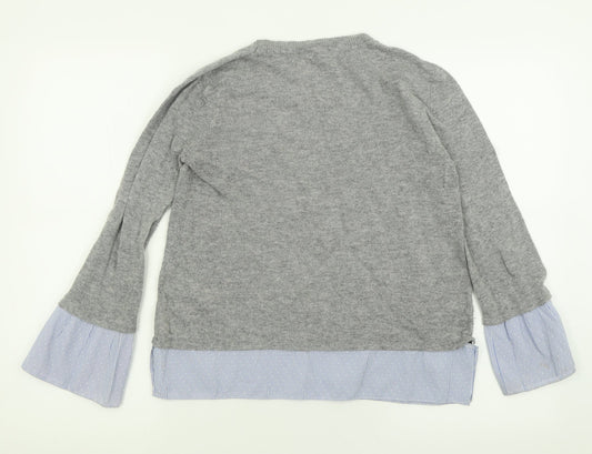 Womens UK Size 8 Dorothy Perkins Grey Pullover Jumper