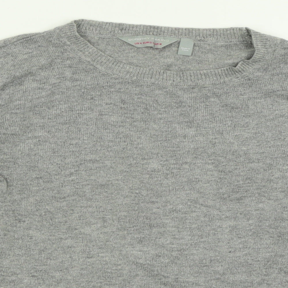 Womens UK Size 8 Dorothy Perkins Grey Pullover Jumper