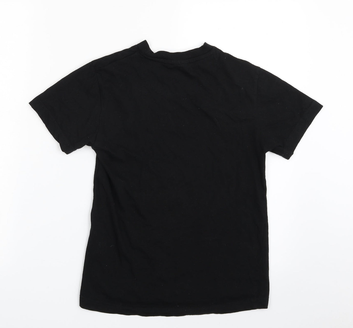 Beck & Hersey  Womens Black  100% Cotton Basic T-Shirt Size 10 Crew Neck - Size 10-12