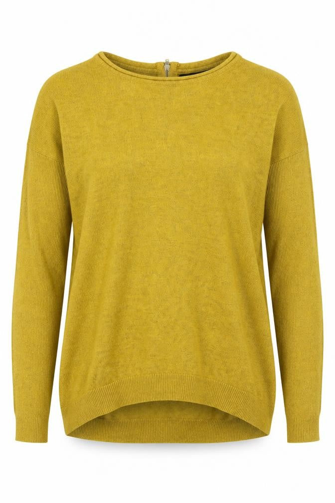 Womens UK Size S Atmosphere Yellow Pullover Jumper