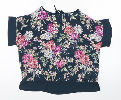 Womens UK Size 10 Atmosphere Multicoloured Basic Blouse