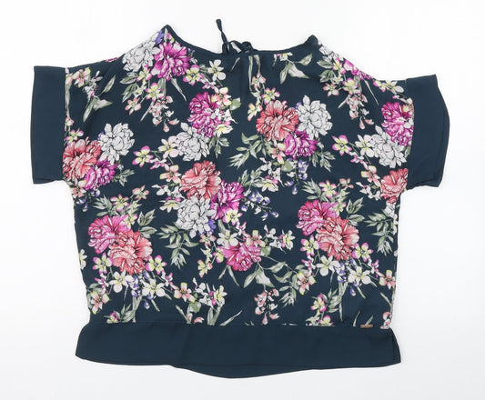 Womens UK Size 10 Atmosphere Multicoloured Basic Blouse