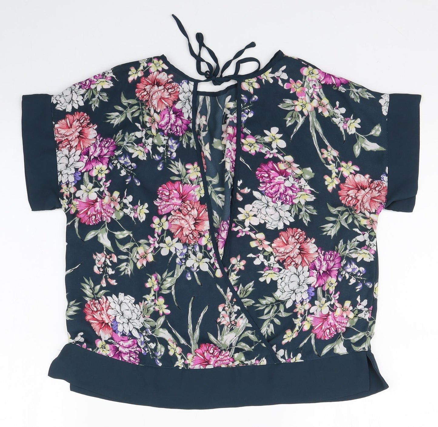 Womens UK Size 10 Atmosphere Multicoloured Basic Blouse