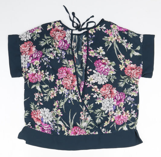 Womens UK Size 10 Atmosphere Multicoloured Basic Blouse