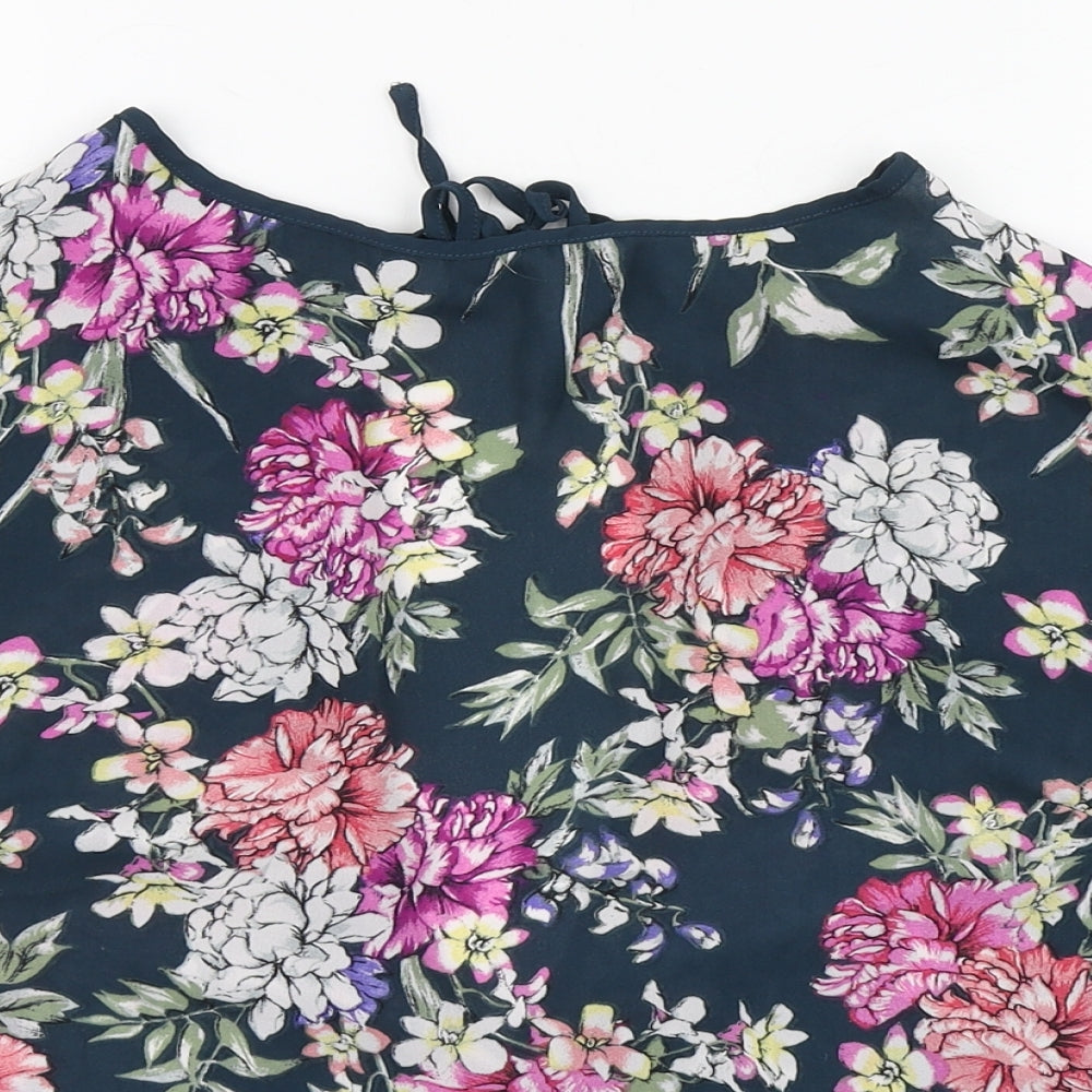 Womens UK Size 10 Atmosphere Multicoloured Basic Blouse