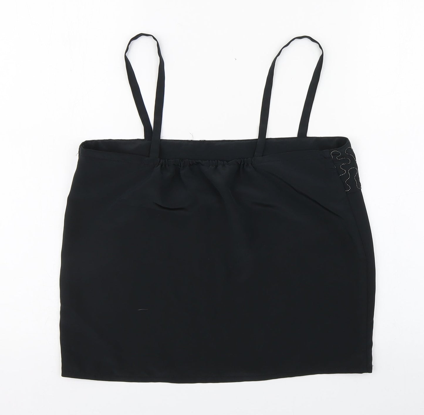 Cosie&Co Womens Black  Polyester Camisole Blouse Size 12 Square Neck