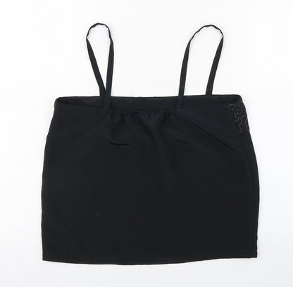 Cosie&Co Womens Black  Polyester Camisole Blouse Size 12 Square Neck