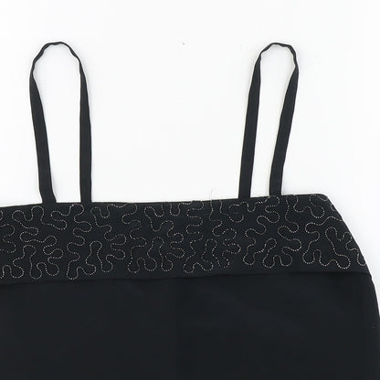 Cosie&Co Womens Black  Polyester Camisole Blouse Size 12 Square Neck