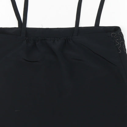 Cosie&Co Womens Black  Polyester Camisole Blouse Size 12 Square Neck