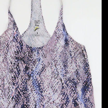 F&F Womens Multicoloured Animal Print Polyester Camisole Tank Size S Halter Pullover