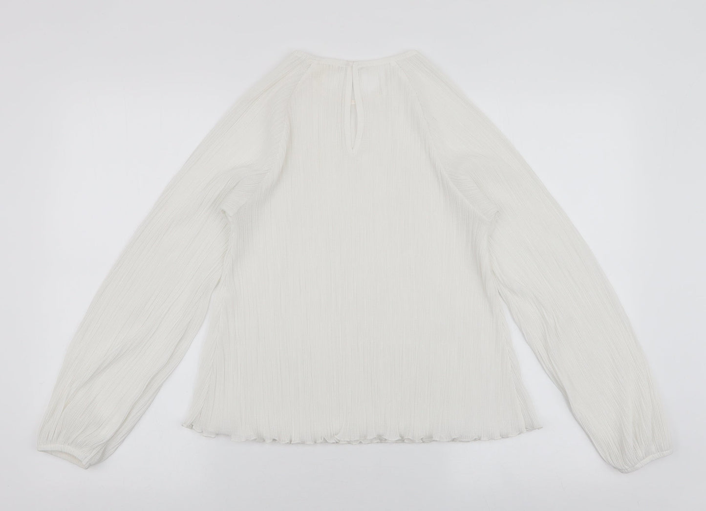 Womens UK Size S H&M White Basic Blouse