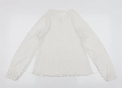 Womens UK Size S H&M White Basic Blouse