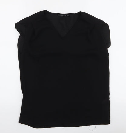 Womens UK Size 10 Atmosphere Black Basic Blouse