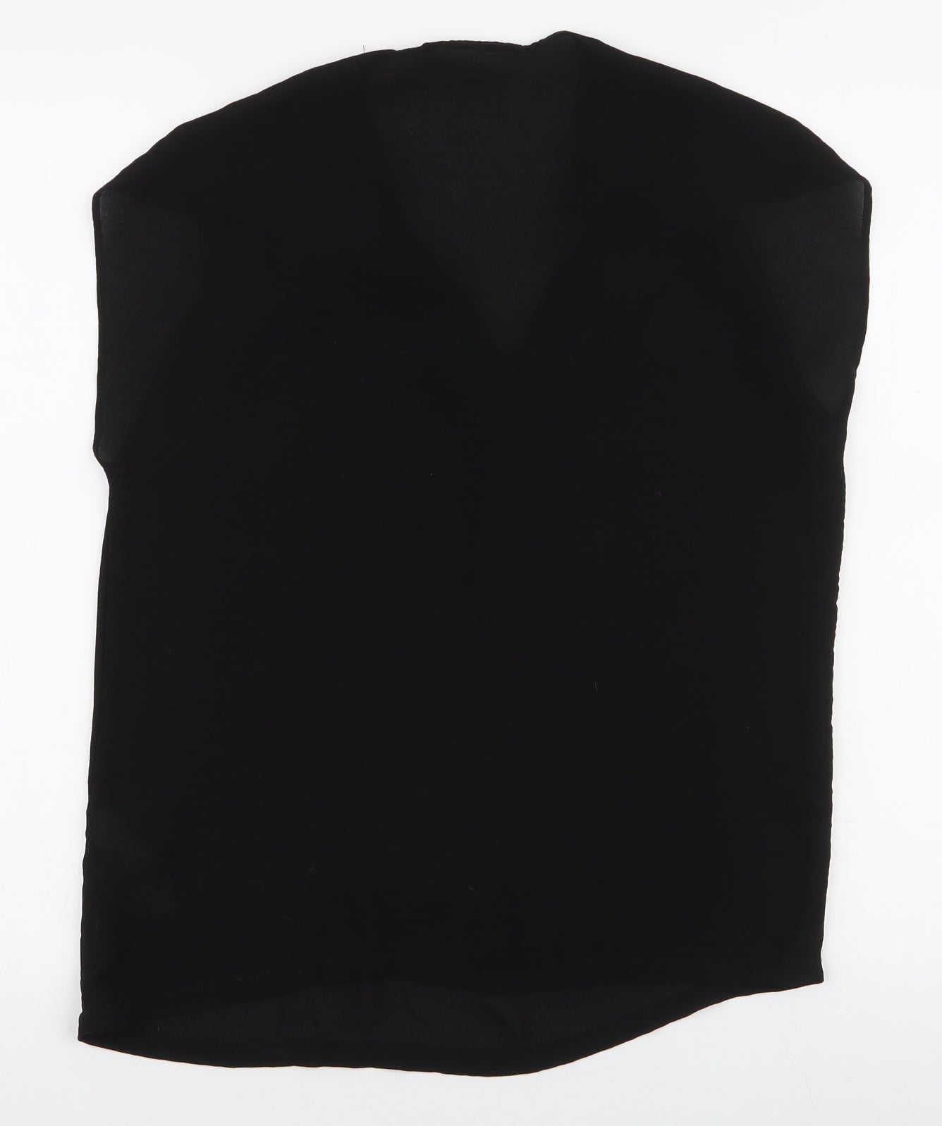 Womens UK Size 10 Atmosphere Black Basic Blouse