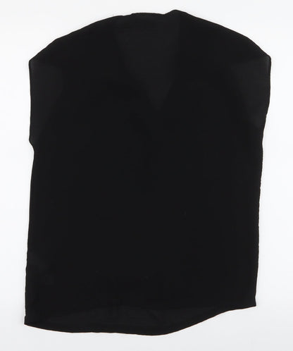 Womens UK Size 10 Atmosphere Black Basic Blouse