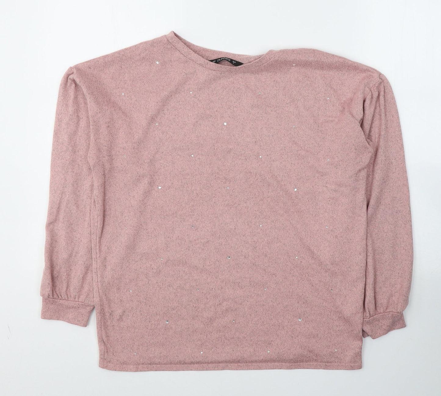 Womens UK Size S Dunnes Stores Pink Jersey T-Shirt
