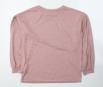 Womens UK Size S Dunnes Stores Pink Jersey T-Shirt