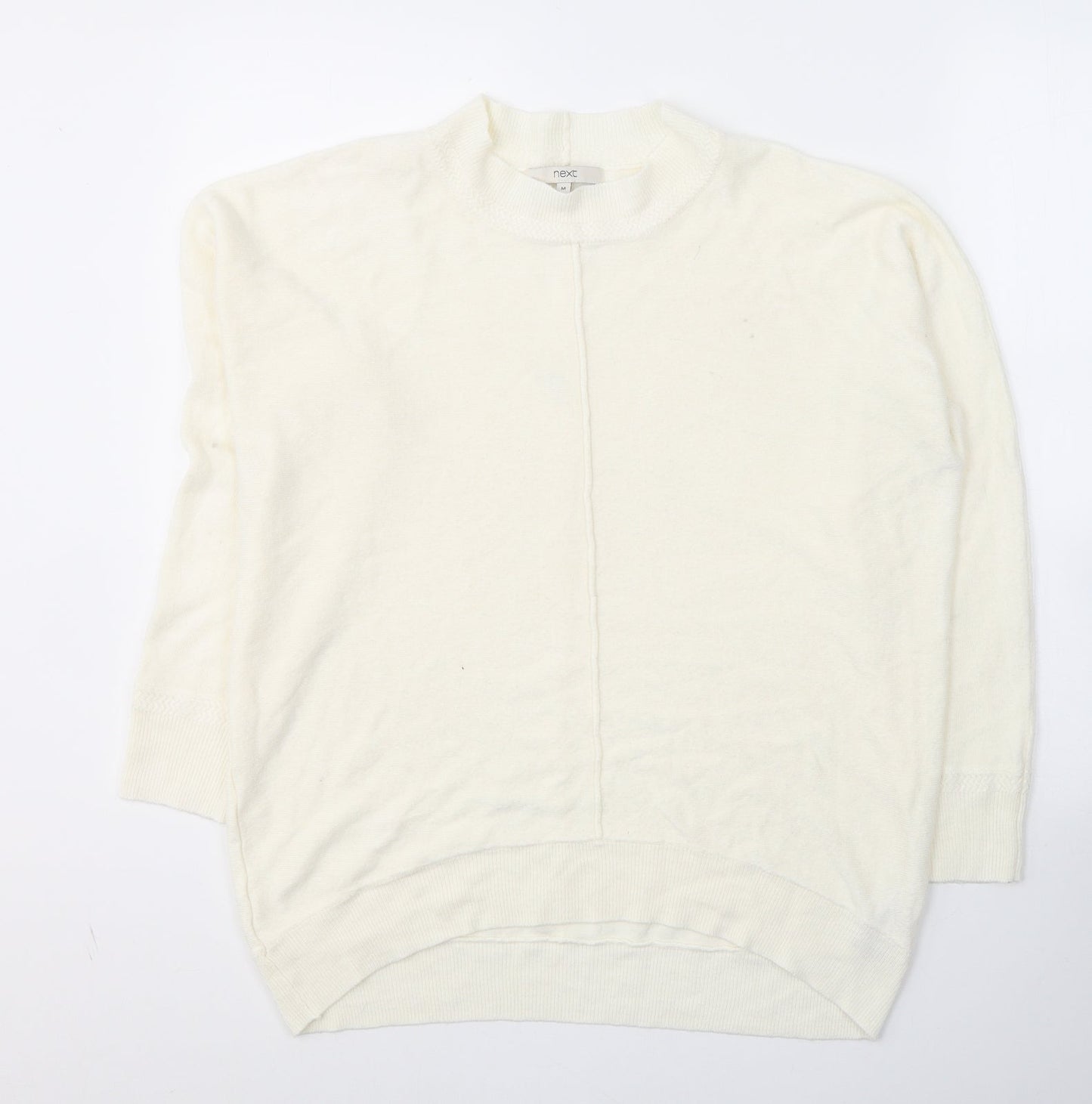 Womens UK Size M NEXT Ivory Pullover Jumper