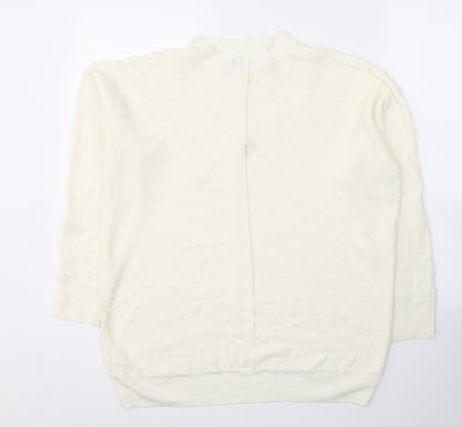 Womens UK Size M NEXT Ivory Pullover Jumper