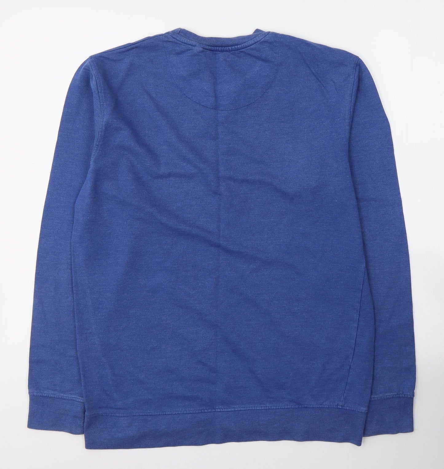 Quality Mens Blue  Cotton Pullover Sweatshirt Size S   - New York